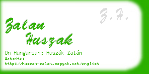 zalan huszak business card